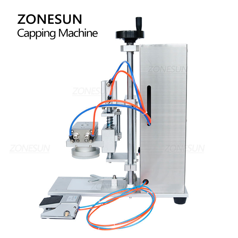 ZONESUN ZS-XG450D Semi-Auto Twist-Off Glass Bottle Capping Machine