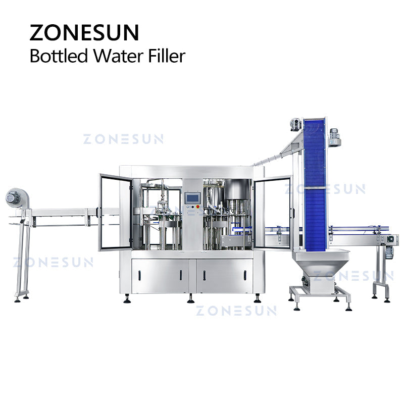 ZONESUN ZS-AFC883 Liquid Bottle Rinsing Filling Capping Line