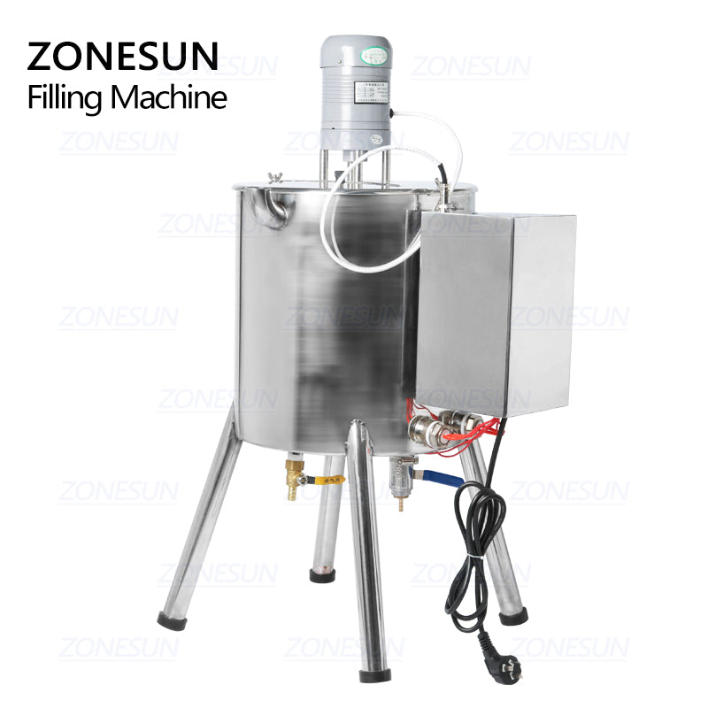 ZONESUN ZS‑GTL 15 L / 30 L Heating Paste Filling Machine with Mixer