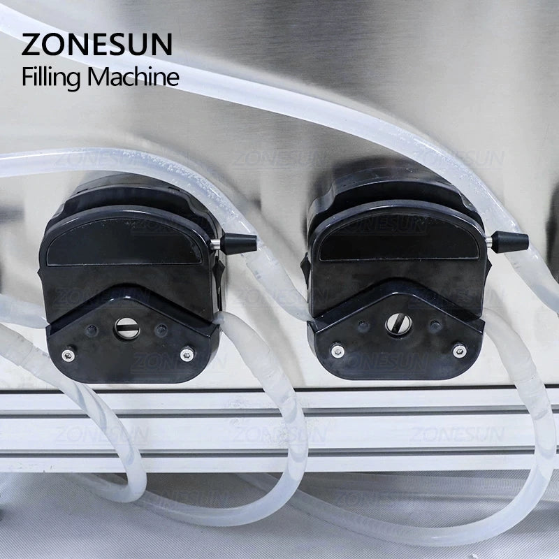 ZONESUN ZS‑DTPP4B Automatic 4‑Nozzle Peristaltic Pump Liquid Filler