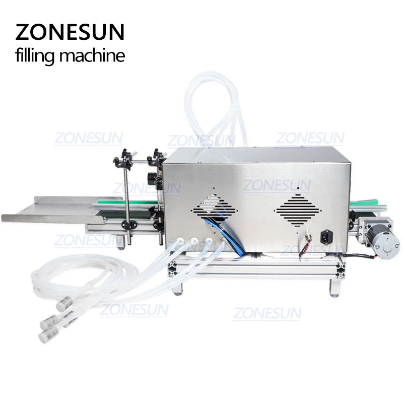 ZONESUN ZS‑DTDP4 Auto-Desktop 4‑Nozzle Diaphragm Pump Liquid Filler