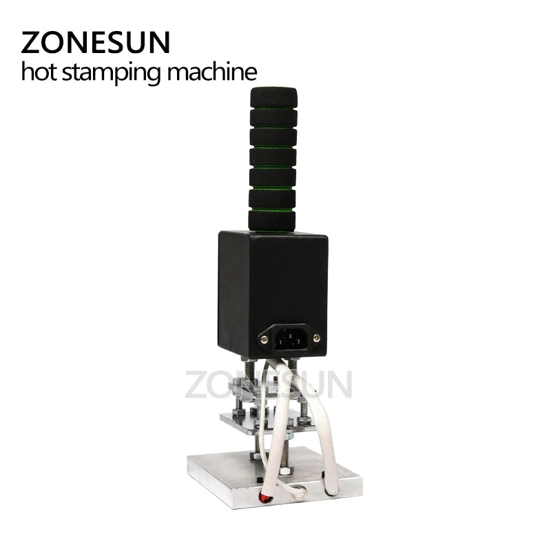 ZONESUN 500W Hand‑held Hot Stamping Tool – 5×7 cm / 8×10 cm / 10×13 cm