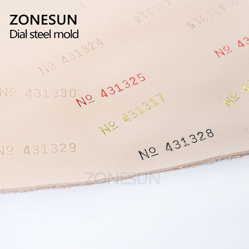 ZONESUN Thermal Ribbon Dialing Number Print Accessory for Hot Stamping