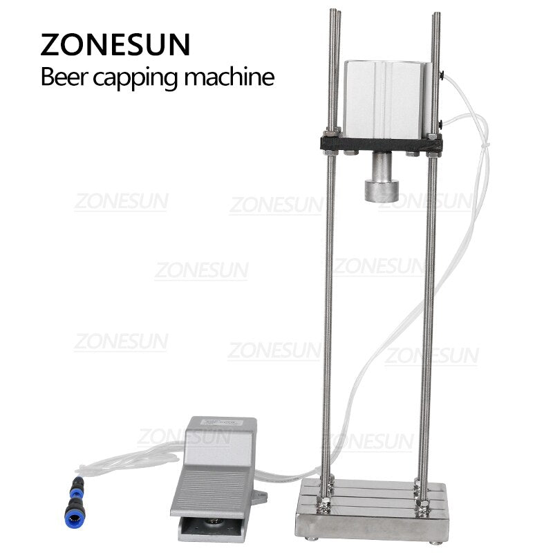 ZONESUN ZS‑BBC2 Pneumatic Semi‑Auto Beer Crown Capper