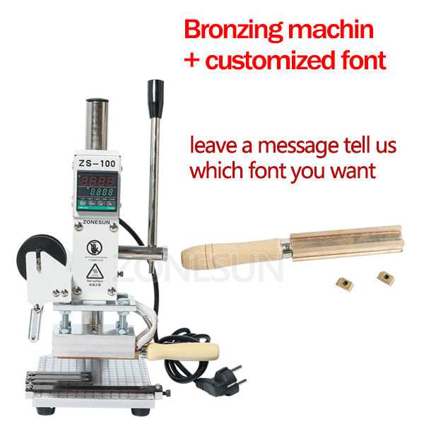 Máquina de estampación en caliente Manual ZONESUN ZS-100 5x10cm