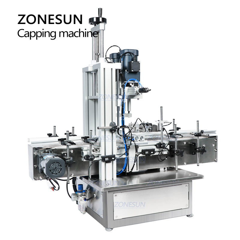 ZONESUN ZS‑XG1870 Pneumatic Desktop Automatic Bottle Capping Machine