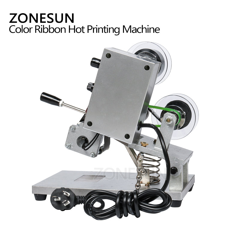 ZONESUN ZY‑RM5 Color Ribbon Hot Printer for Soft Packaging Codes