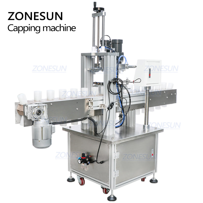 ZONESUN Custom Pneumatic Full Automatic Electric Capping Machine