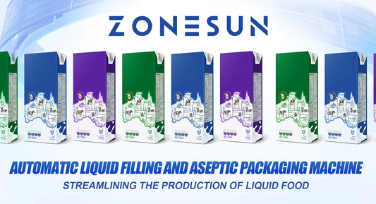 Optimizing Liquid Food Production: Introducing the ZONESUN ZS-AUBP Automatic Liquid Filling and Aseptic Packaging Machine