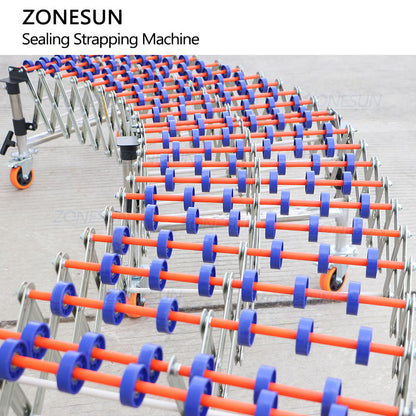 ZONESUN ZS-FK5050C Automatic Carton Strapping Machine with Conveyor