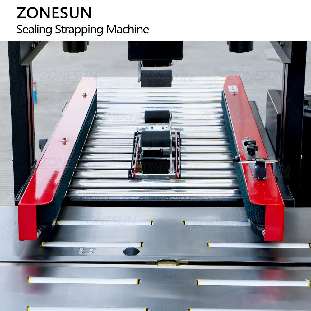 ZONESUN ZS-FK5050C Automatic Carton Strapping Machine with Conveyor