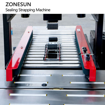 ZONESUN ZS-FK5050C Automatic Carton Strapping Machine with Conveyor