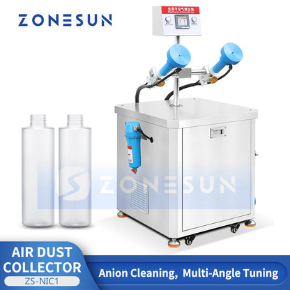 ZONESUN ZS-NIC1 Automatic Negative Ion Air Dust Collector, Multi-Angle Tuning Bottle Air Cleaning Machine