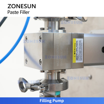 ZONESUN ZS-GPSV1 Semi-Automatic Servo Gear Pump Filling Machine with Handheld Nozzle for Viscous Liquids & Pastes