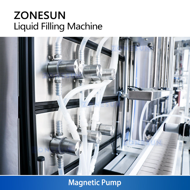ZONESUN ZS-VTMP80D 6-Head Magnetic Pump Liquid Filling Machine
