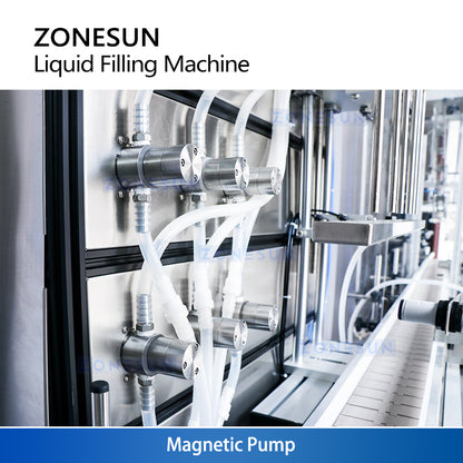 ZONESUN ZS-VTMP80D 6-Head Magnetic Pump Liquid Filling Machine