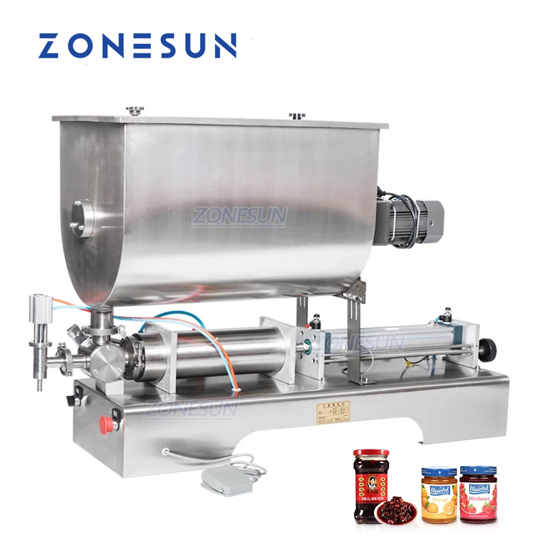 ZONESUN ZS-GTU1 Pneumatic Paste Filler with Mixer & Multi Nozzles