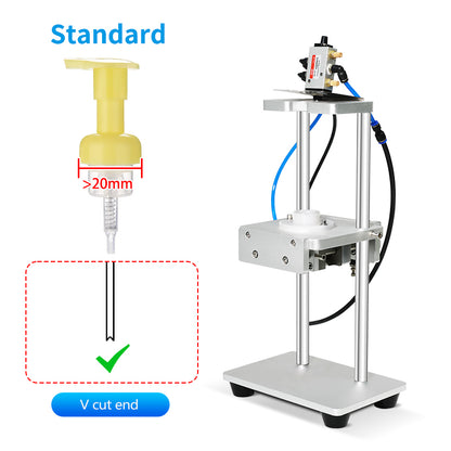 Zonesun ZS‑JG300V Pneumatic Dip Tube V Cutter for Precision Cutting