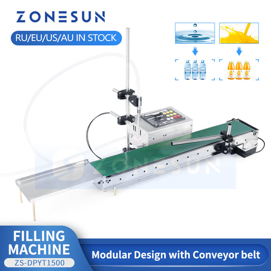 ZONESUN ZS‑DPYT3000 Heat‑Resistant Single‑Head Liquid Filling Machine