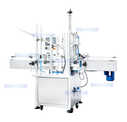 ZONESUN ZS-XG16D1 Automatic Corking Machine, Wine Bottle Cork Pressing System with Elevator Feeder for T-Corks & Straight Wood Corks