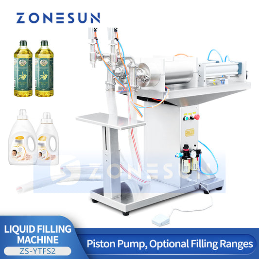 ZONESUN ZS-YTFS2 Pneumatic Dual-Nozzle Liquid Filling Machine