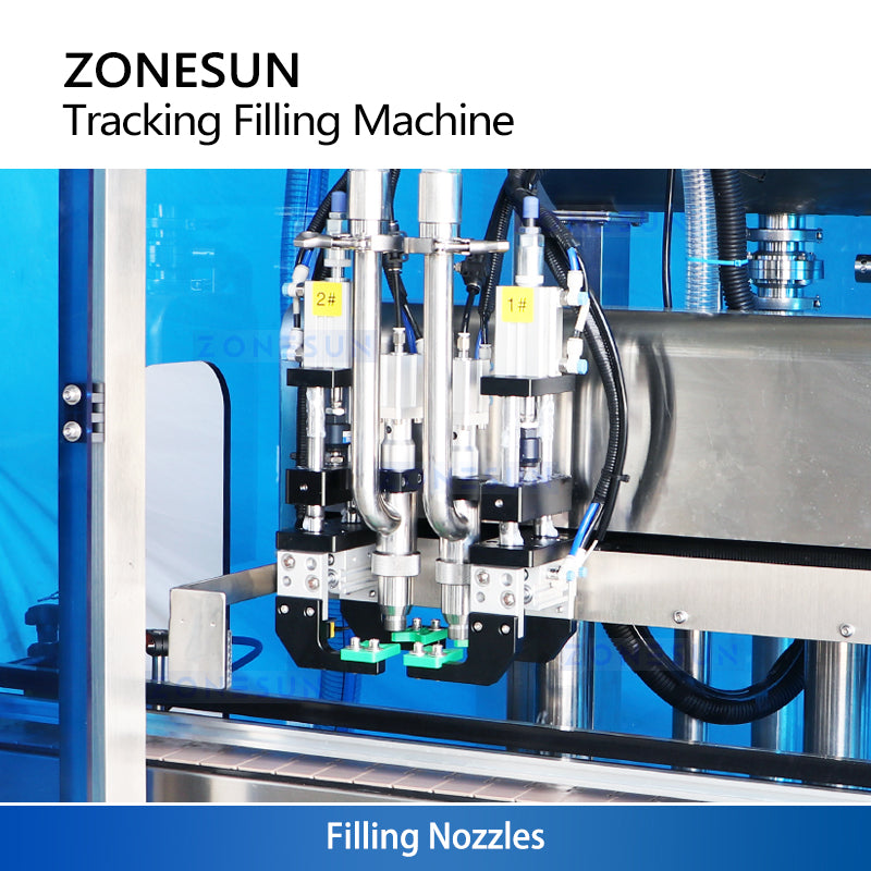 ZONESUN ZS-VTGF2 Automatic Servo Gear Pump Tracking Filling Machine for Viscous Liquids, Detergent & Lotion
