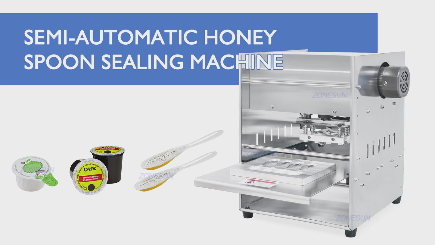 ZONESUN ZS-HSFK04 Semi-Automatic Sealer Plastic Films Cups Disposable Heat Sealing Machine