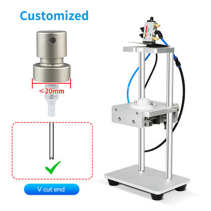 Zonesun ZS‑JG300V Pneumatic Dip Tube V Cutter for Precision Cutting