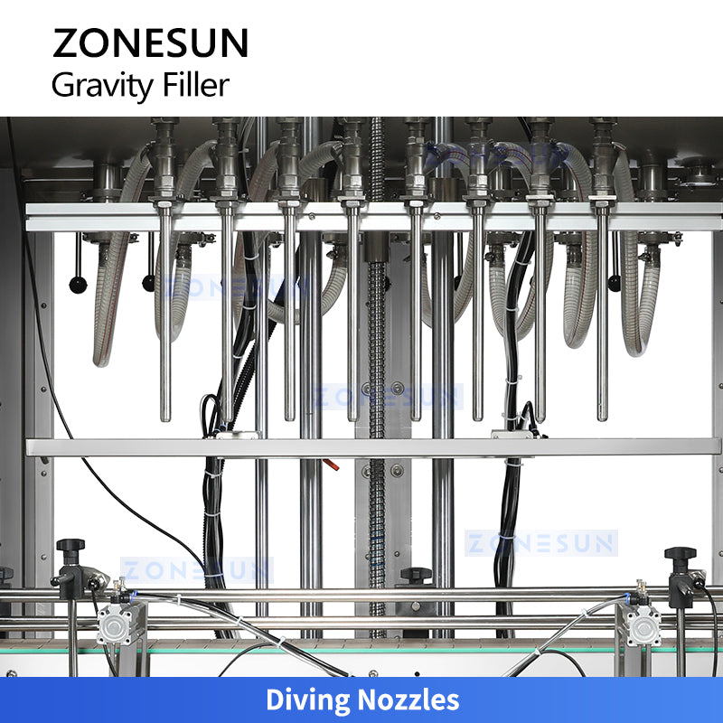 ZONESUN ZS-YT8T-8ZL Auto Pneumatic 4 Nozzles Liquid Filling Machine