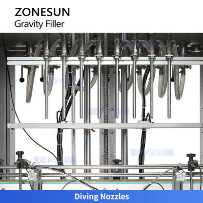 ZONESUN ZS-YT8T-8ZL Auto Pneumatic 4 Nozzles Liquid Filling Machine