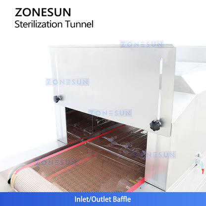 ZONESUN ZS-UVS2 Industrial UV Sterilization Tunnel for Cosmetic Food Beverage Disinfection