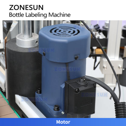 ZONESUN ZS-TB500R Desktop Round Bottle Wrap Label Applicator for Small Production