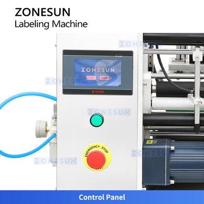 ZONESUN ZS-TB100 Semi-Auto Round Bottle Single Double Sides Labeler