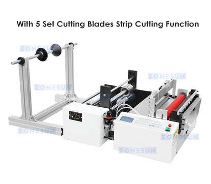 ZONESUN ZS-DBC300 Automatic Roll to Sheet Cutting Machine | Precision Film, Fabric & Foam Cutter