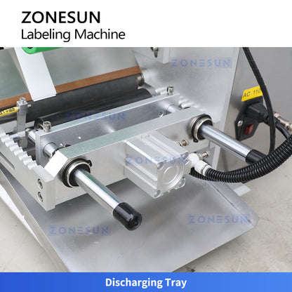 ZONESUN ZS-TB100 Semi-Auto Round Bottle Single Double Sides Labeler