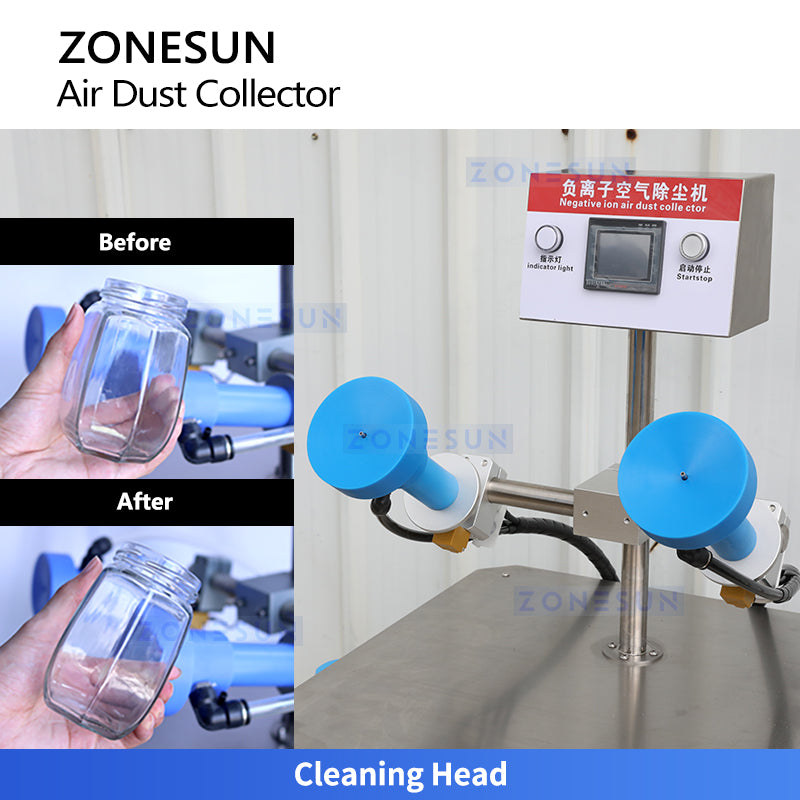 ZONESUN ZS-NIC1 Automatic Negative Ion Air Dust Collector, Multi-Angle Tuning Bottle Air Cleaning Machine