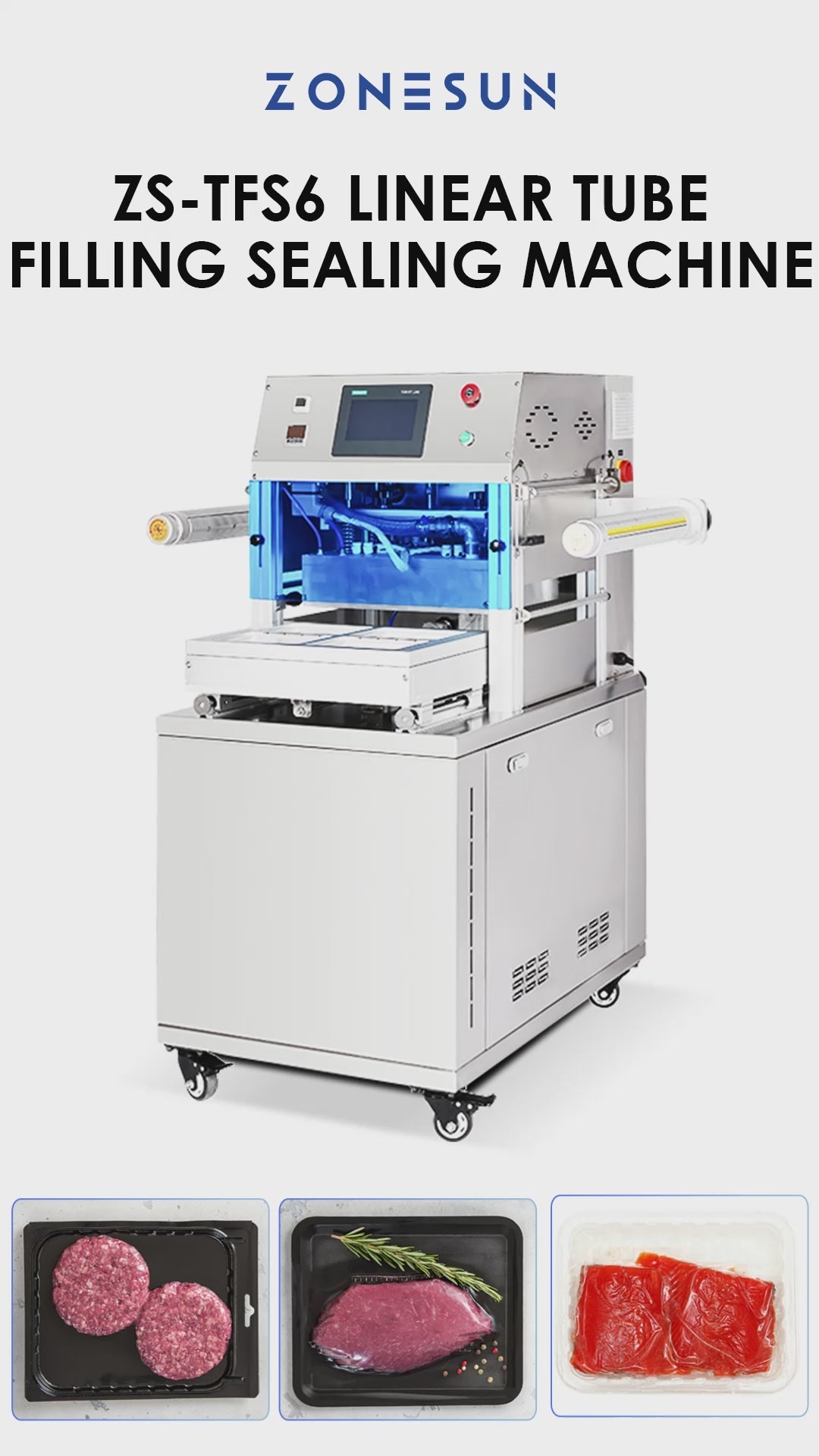 Zonesun ZS-VSP4 Vacuum Skin Packaging Machine for Food Extended Shelf Life Sealer