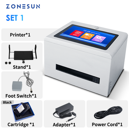ZONESUN ZS-TIP127 Tabletop Inkjet Date Code and Pattern Printer