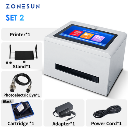 ZONESUN ZS-TIP127 Tabletop Inkjet Date Code and Pattern Printer