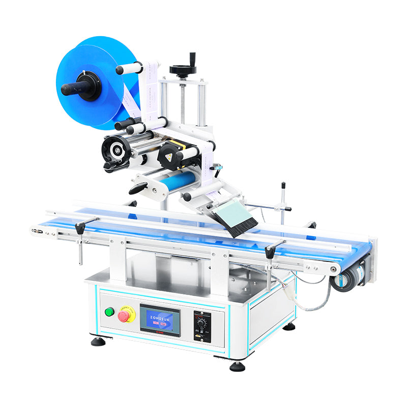 ZONESUN ZS-TB150PB Automatic Flat Surface Labeling Machine for Bags  Boxes & Pouch Applicator