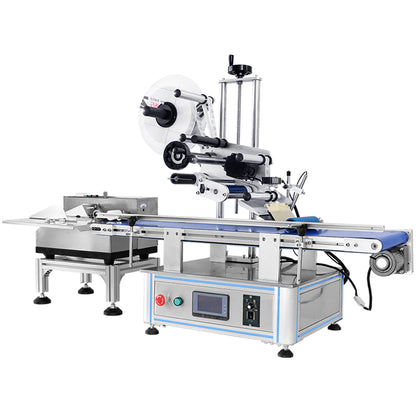 ZONESUN ZS-TB180PBF Automatische Flachbett-Etikettiermaschine mit Papierzuführung