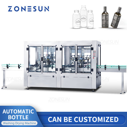 ZONESUN ZS-WB12A Full Automatic 12 Heads Bottle Washing Drying Machine