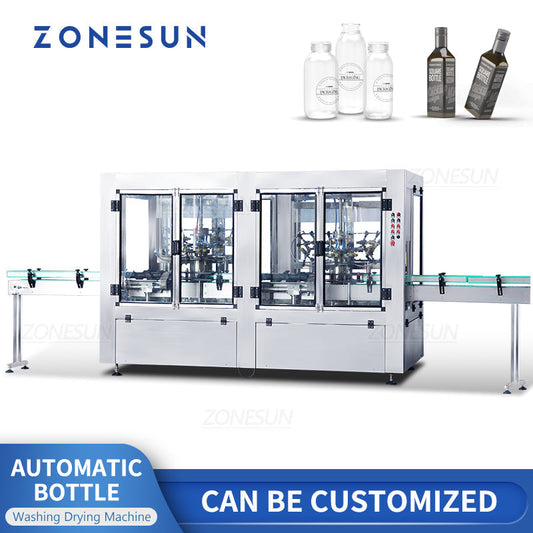 ZONESUN ZS-WB12A Full Automatic 12 Heads Bottle Washing Drying Machine