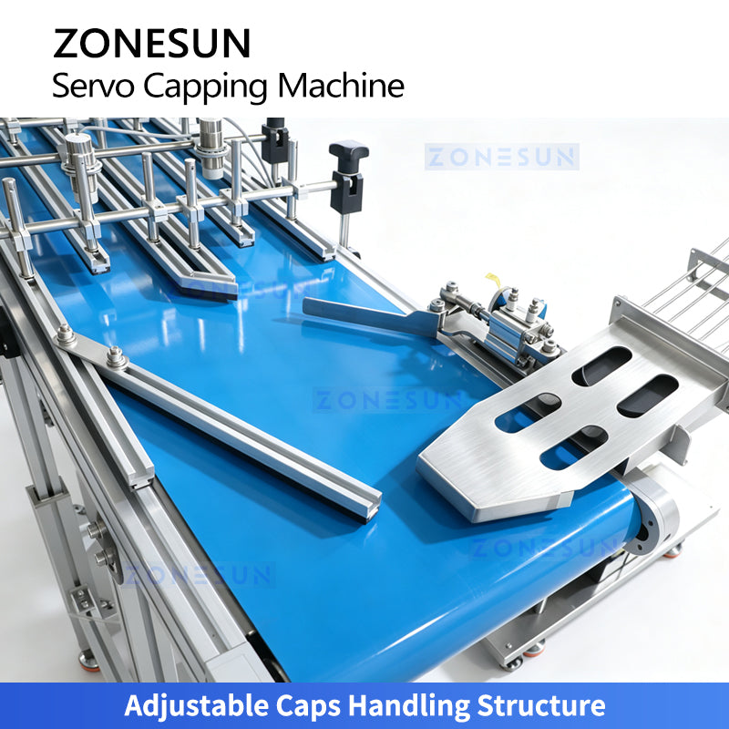 ZONESUN ZS-SVXG01 Automatic Double-Head Servo Screw Capping Machine for Sauce Jars & Bottles