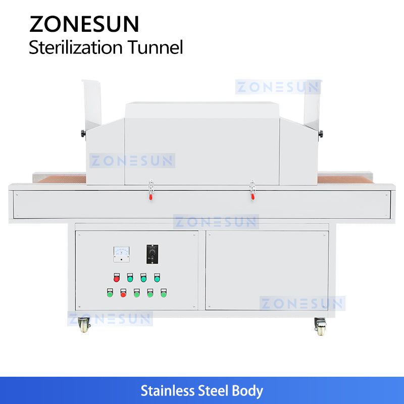 ZONESUN ZS-UVS2 Industrial UV Sterilization Tunnel for Cosmetic Food Beverage Disinfection