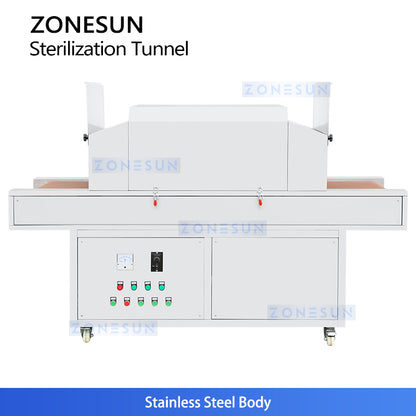 ZONESUN ZS-UVS2 Industrial UV Sterilization Tunnel for Cosmetic Food Beverage Disinfection