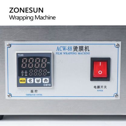 ZONESUN ZS-ACW1 Manual Cellophane Wrapping Machine  BOPP Film Packaging Wrapper for Boxes