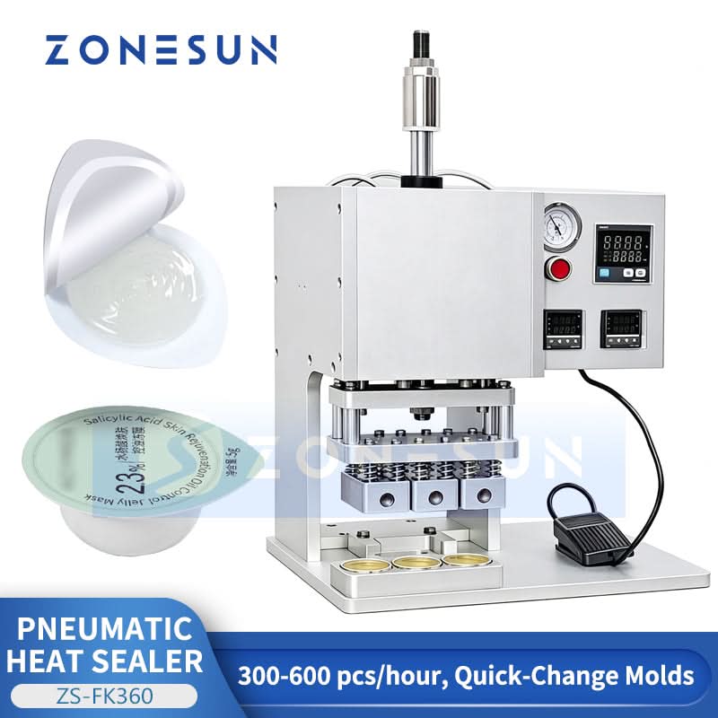 ZONESUN ZS-FK360 Semi-Automatic Pneumatic Cup & Tray Heat Sealing Machine