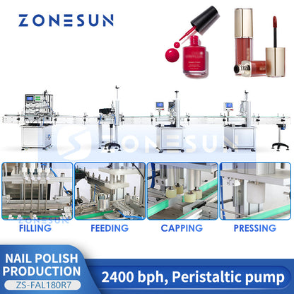 Zonesun ZS‑FAL180R7 Automatic Nail Polish Packaging Production Line