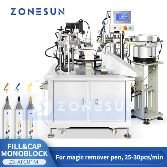 ZONESUN ZS-AFCU1M Magic Remover Pen Monoblock Packaging Machine Filling and Sealing Equipment